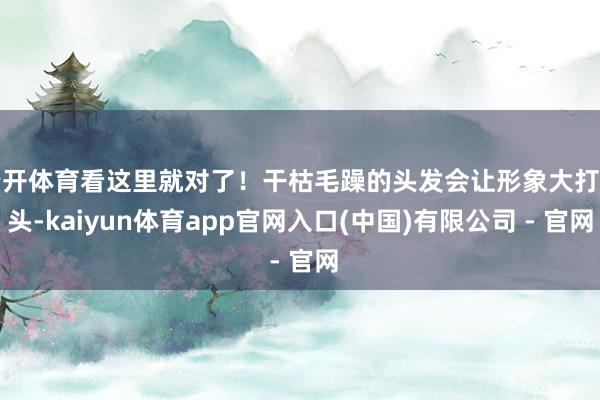 云开体育看这里就对了！干枯毛躁的头发会让形象大打扣头-kaiyun体育app官网入口(中国)有限公司 - 官网
